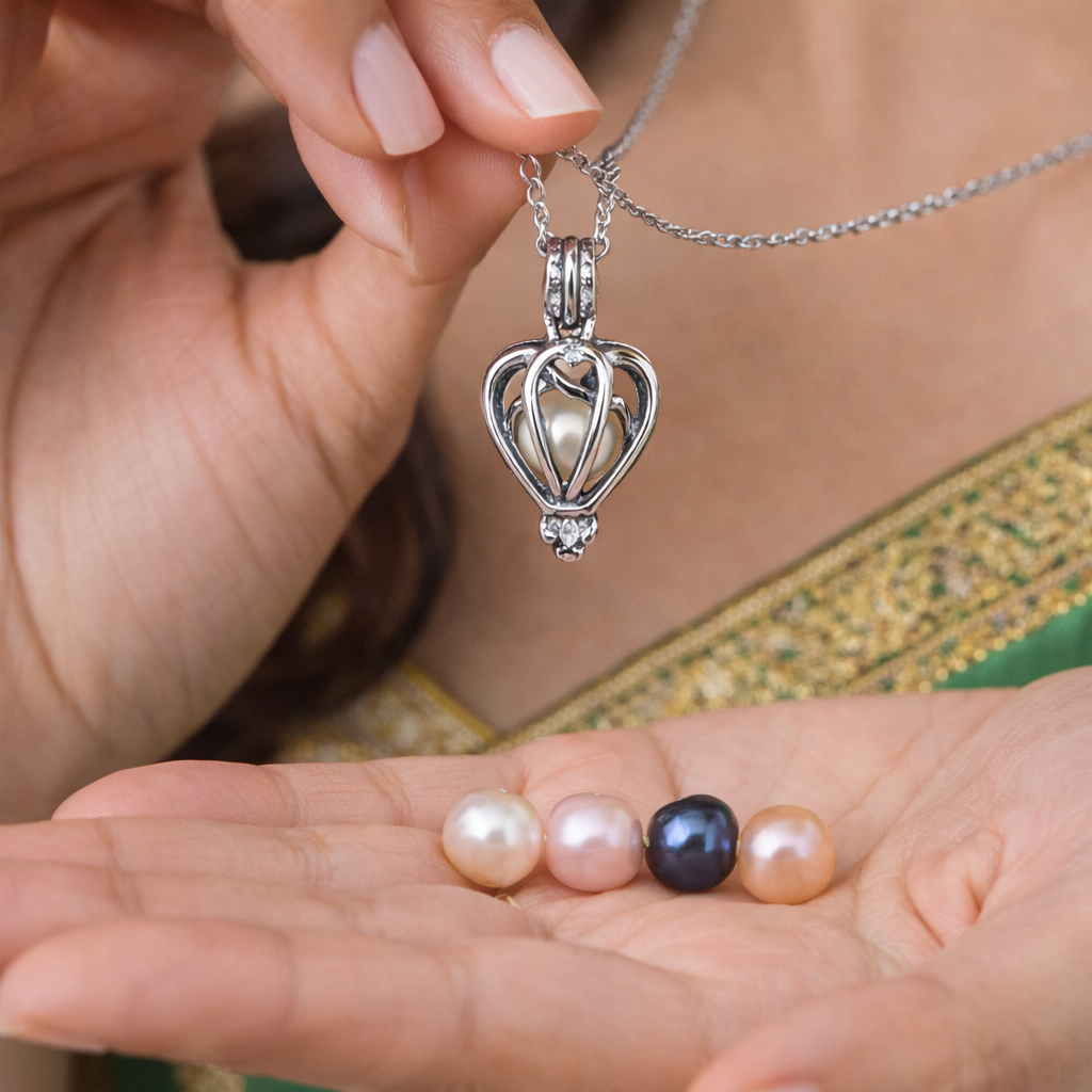 Ocean Love Real Pearl Necklace Set